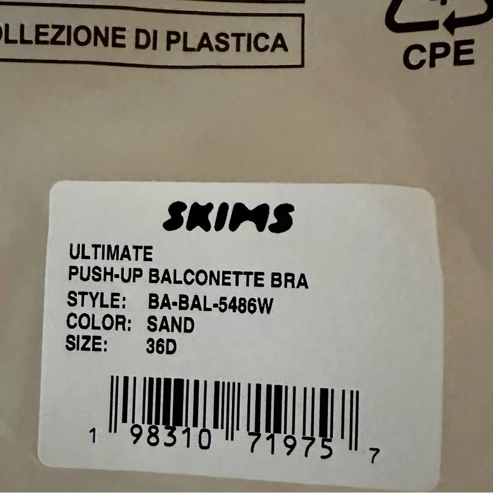 Skims Balconette Push-Up Bra 36D - Picture 4 of 7